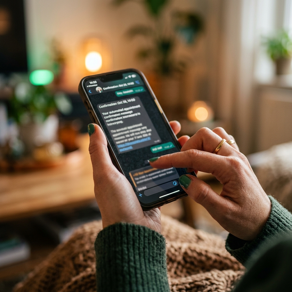 Общение через смартфон в WhatsApp